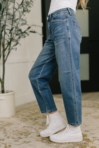 Judy Blue Jeans Bella High Waist Soft Barrel Stitch Thru Pocket