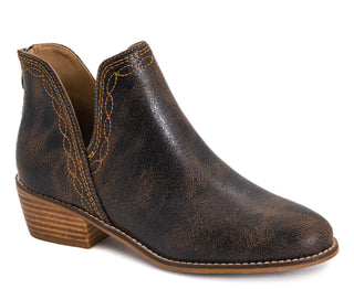 Corky Dive Bar Espresso Crinkle bootie boots