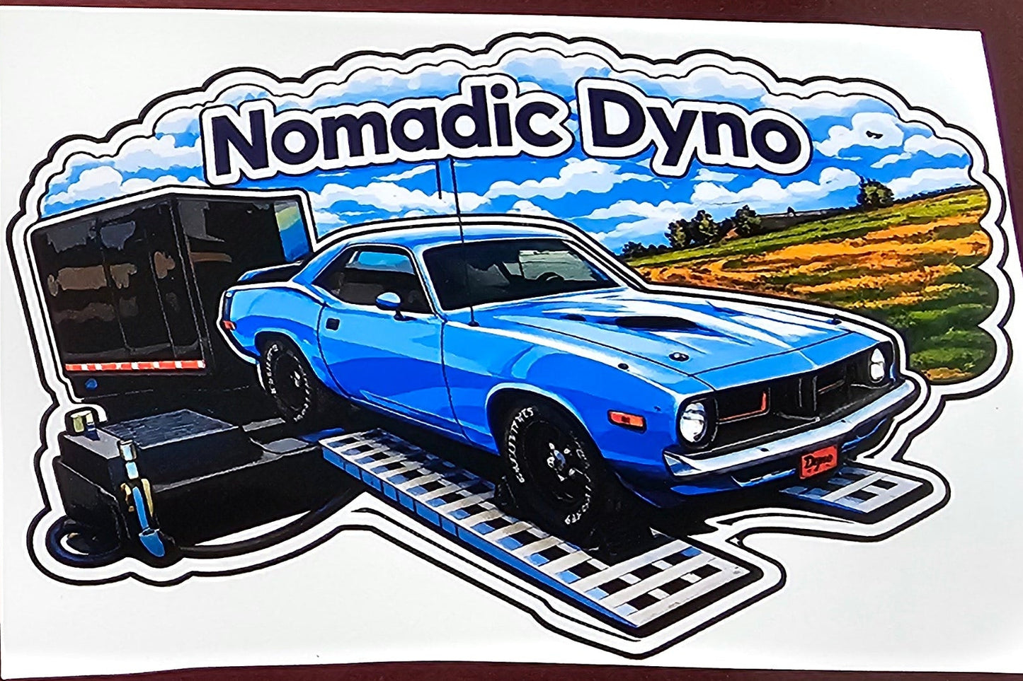 Nomadic Dyno - Dyno Day Sticker 6" wide