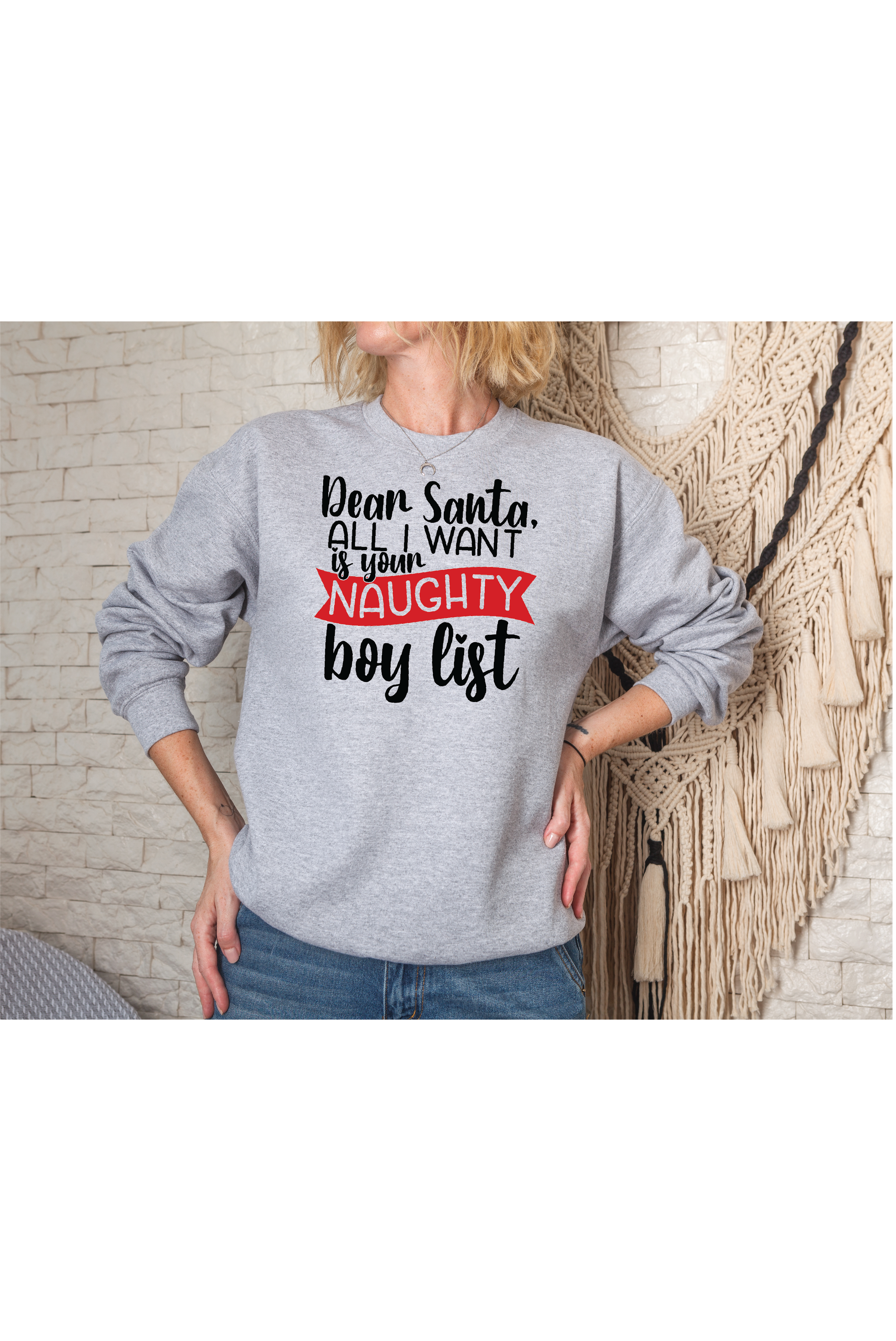 Naughty Boy List Crewneck