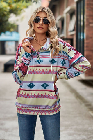 CLEARANCE Aztec hoodie sweatshirt