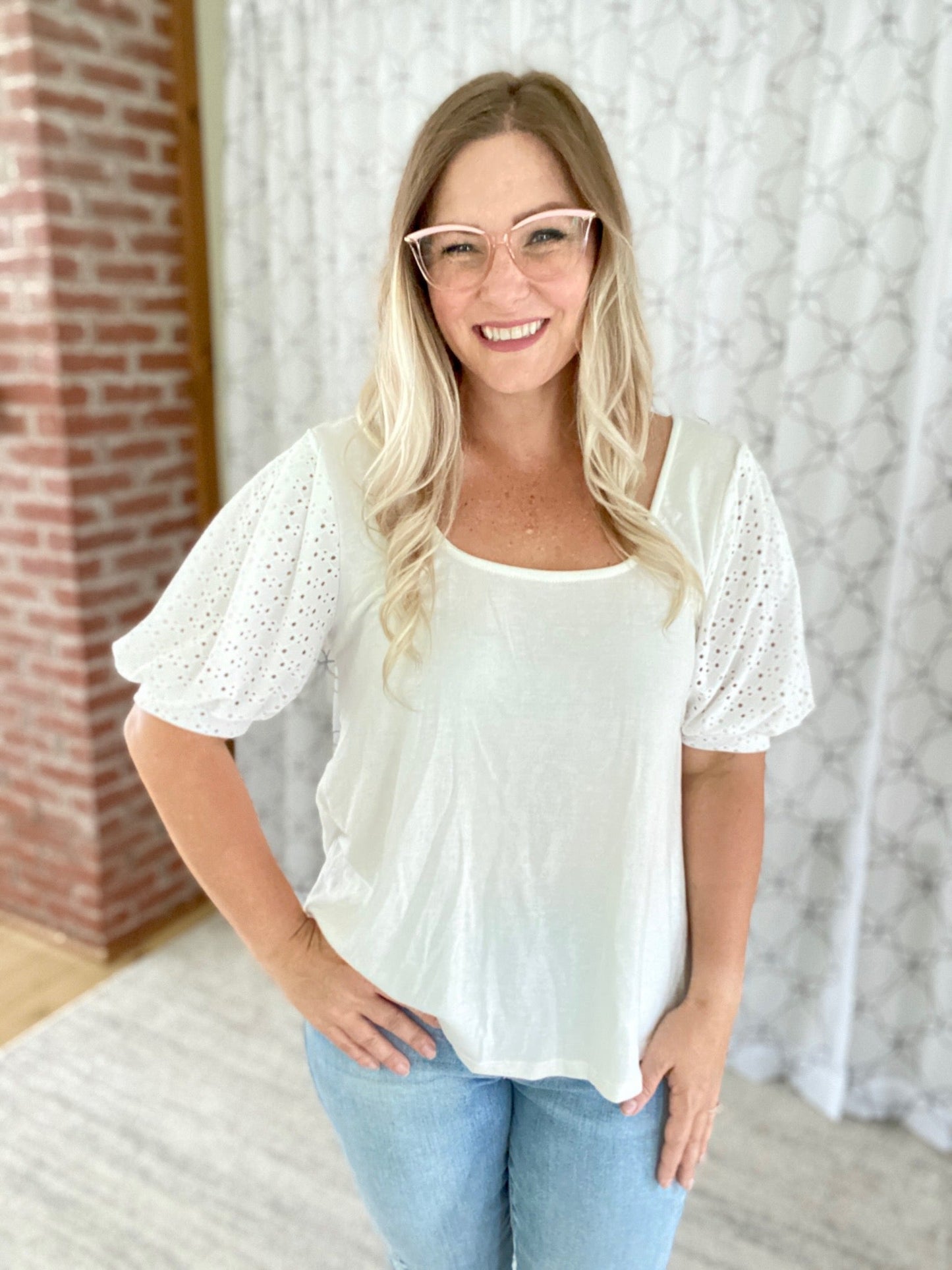 Precious Moments Top in Ivory