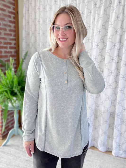 Everlasting Love Top in Gray