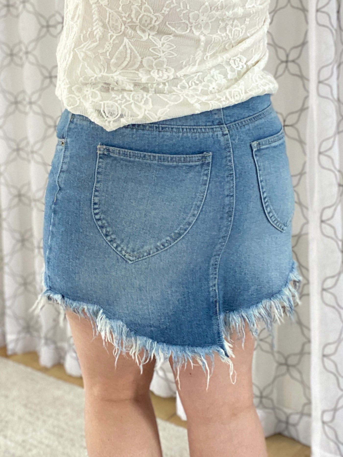 In the Summertime Denim Skirt