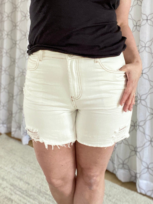 Heading to the Beach Denim Shorts