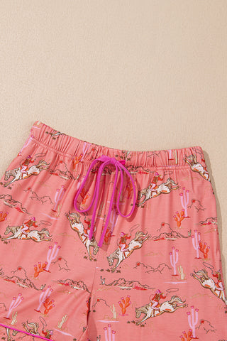 western pajama PJ set