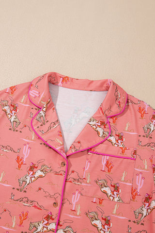 western pajama PJ set