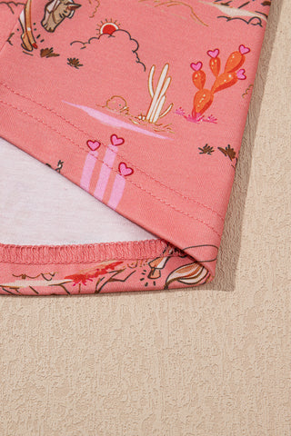 western pajama PJ set