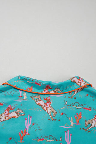 western pajama PJ set