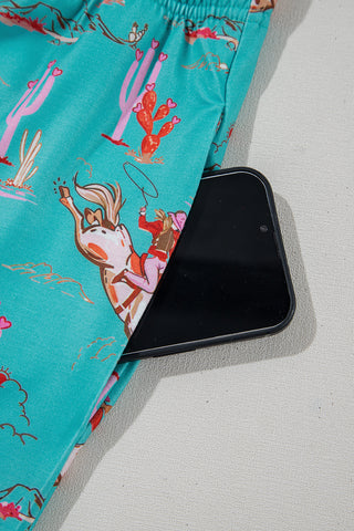 western pajama PJ set