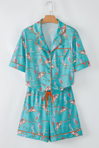 western pajama PJ set