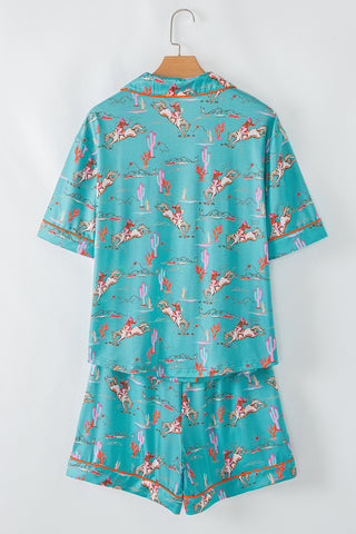western pajama PJ set