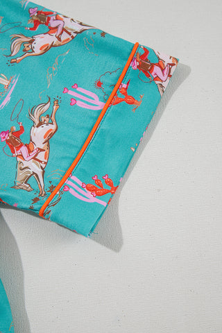 western pajama PJ set