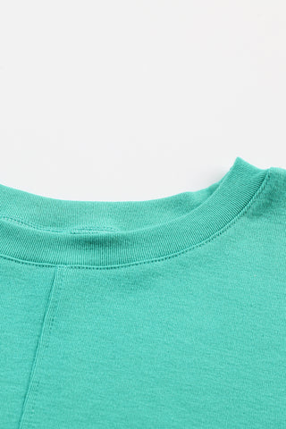 CLEARANCE Green Solid Color Long Sleeve Top