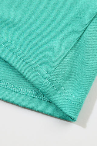 CLEARANCE Green Solid Color Long Sleeve Top