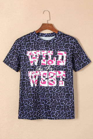 ***CLEARANCE*** Black WILD like the WEST Leopard Tee