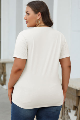 Casual Plain Crew Neck Tee black or white
