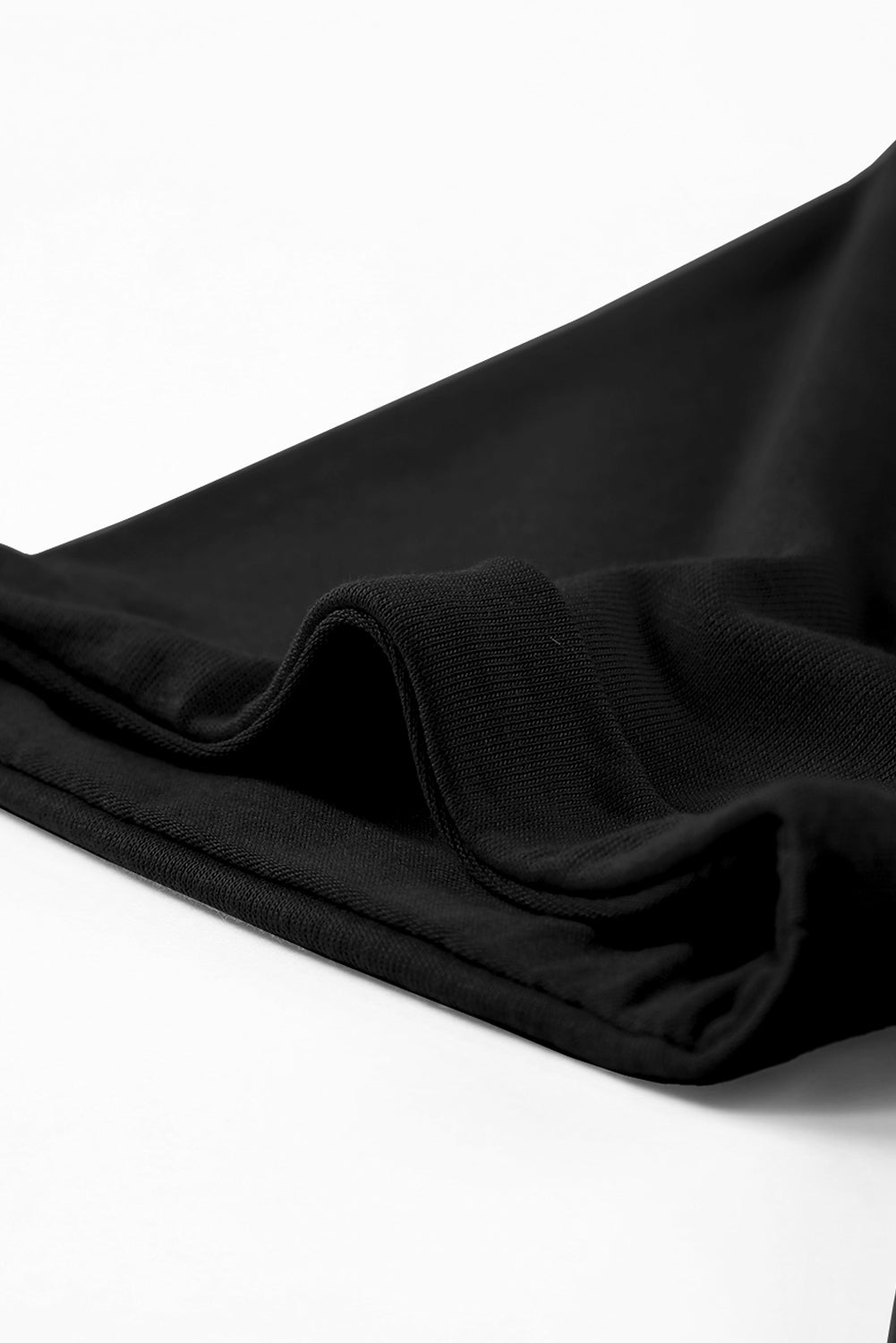 Casual Plain Crew Neck Tee black or white