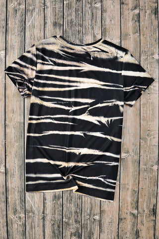 CLEARANCE  Vintange Stripe Bleached NASHVILLE Guitar Graphic Tee