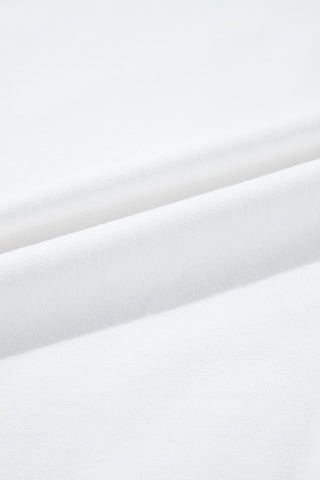 White RODEO Horseshoe Embroidered Patch Pocket Tee