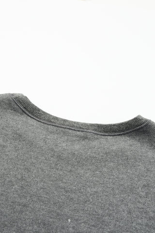 CLEARANCE Block Casual Drop Sleeve Sweatshirt