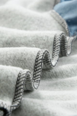 CLEARANCE Block Casual Drop Sleeve Sweatshirt