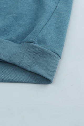CLEARANCE Block Casual Drop Sleeve Sweatshirt
