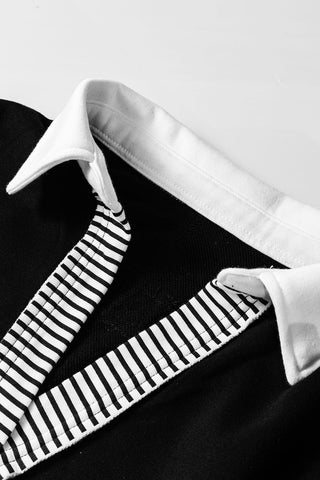 CLEARANCE Patchwork Collar Sweatshirt