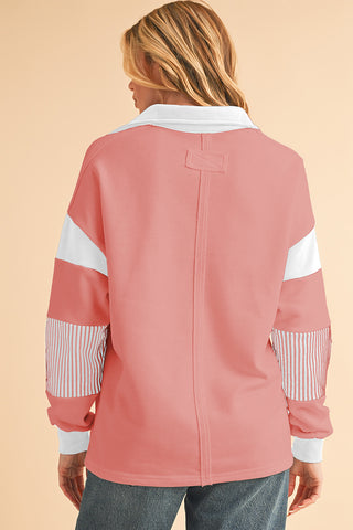 CLEARANCE Patchwork Collar Sweatshirt