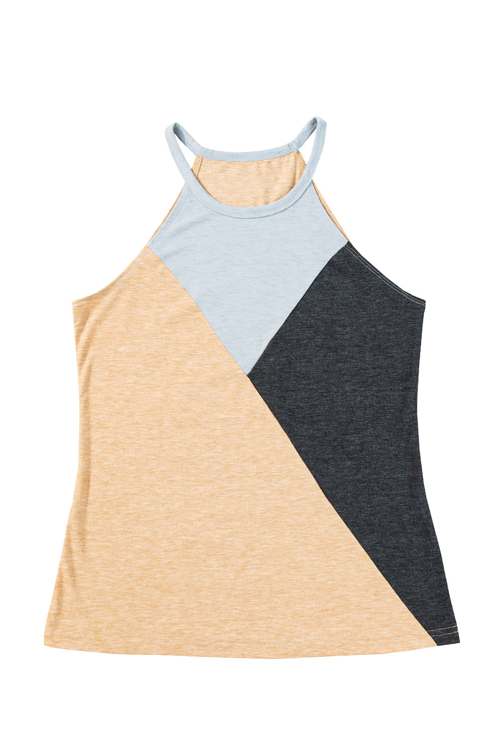 Color Block Crewneck Tank Top