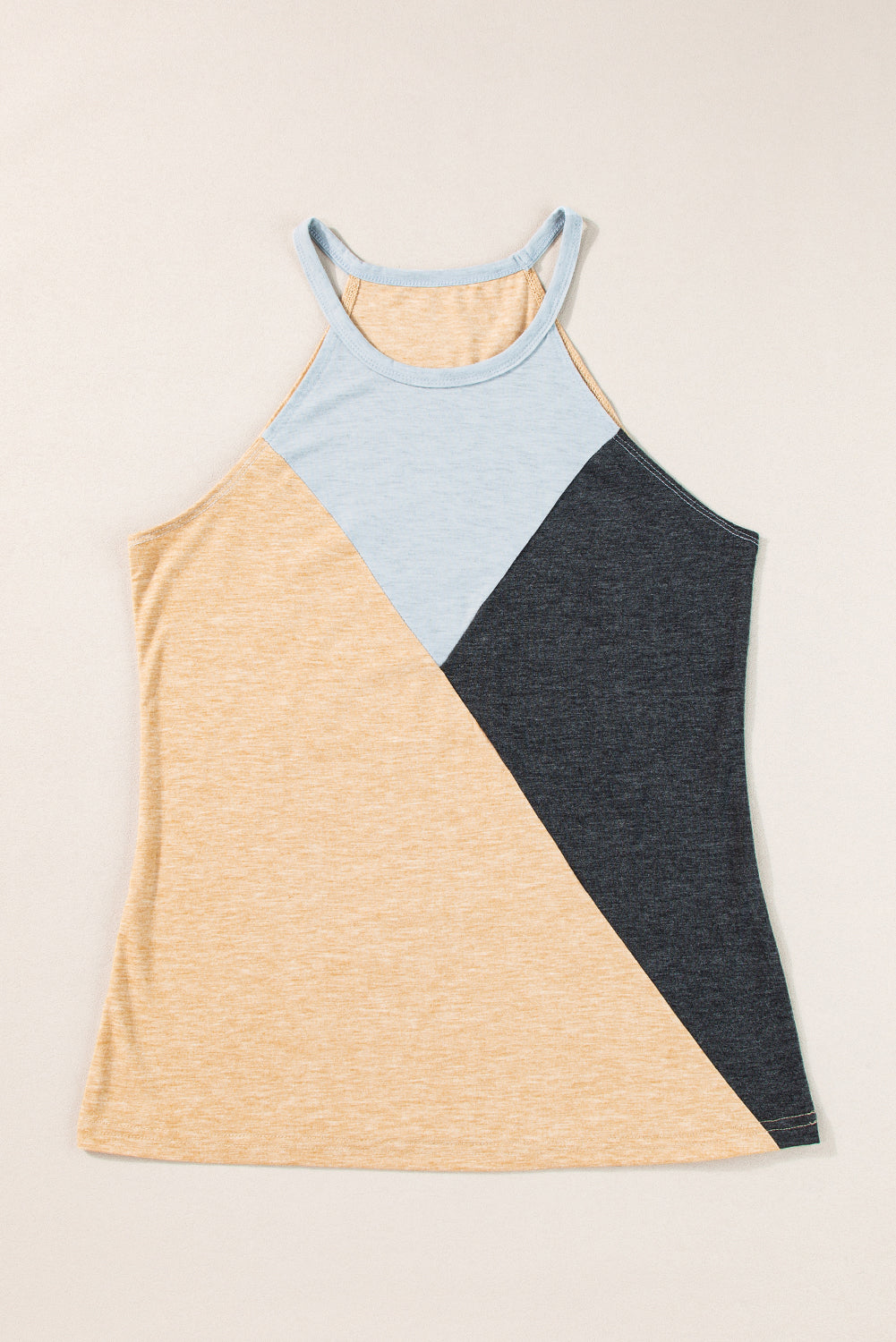 Color Block Crewneck Tank Top