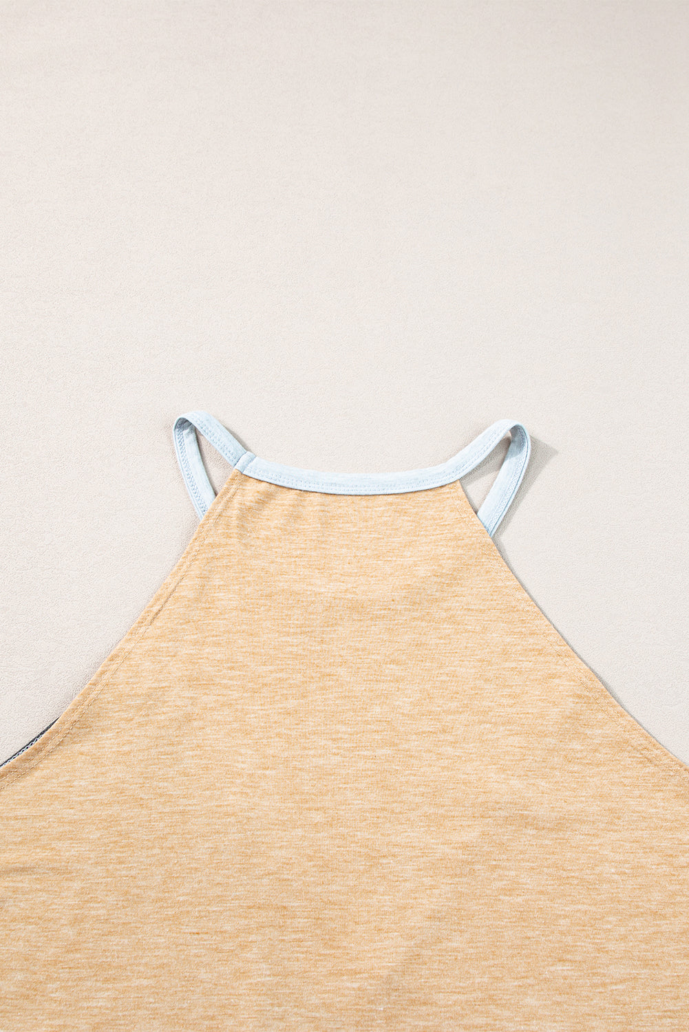 Color Block Crewneck Tank Top