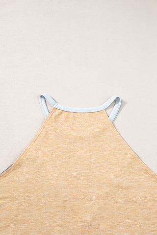 Color Block Crewneck Tank Top