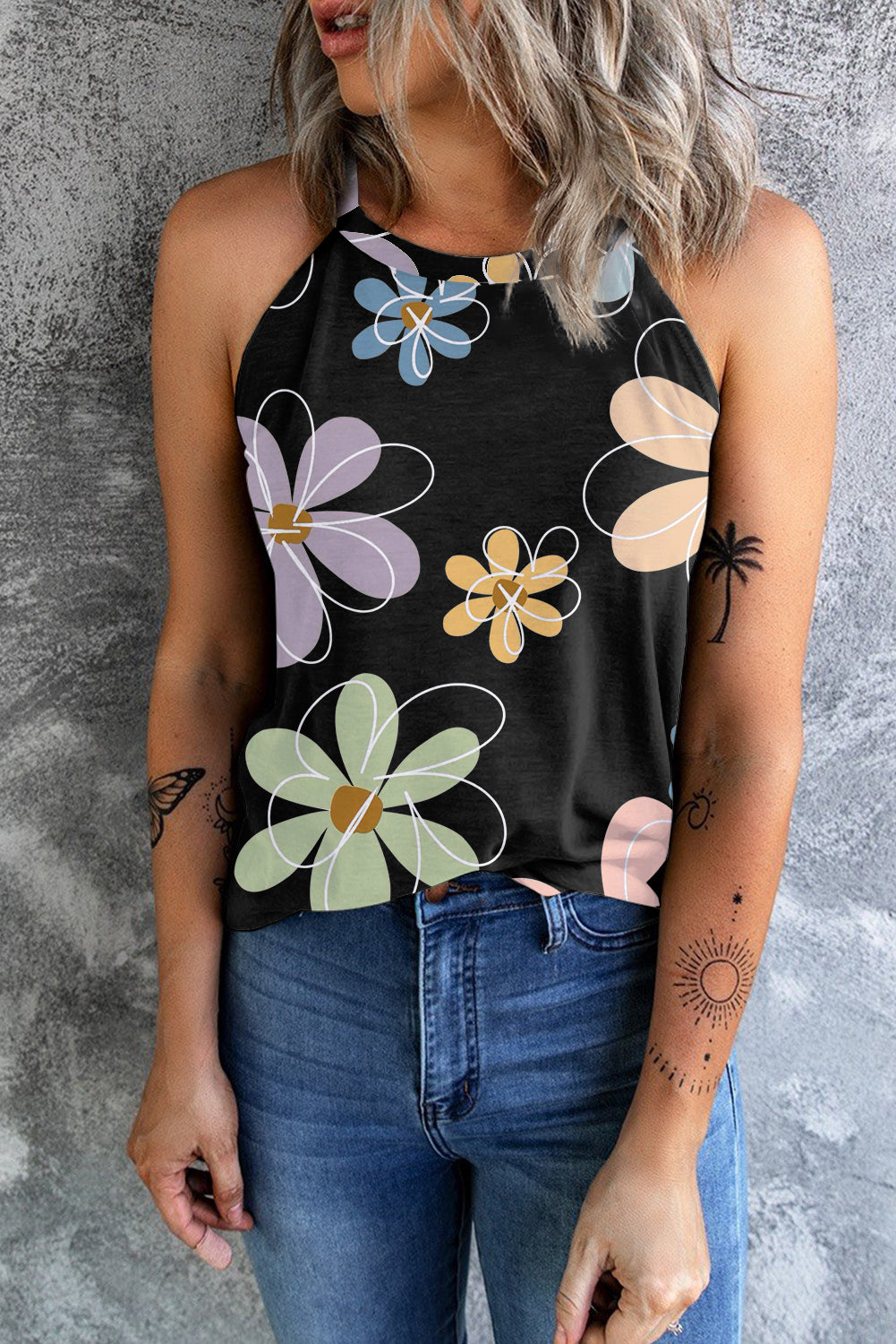 Sweet Floral Tank Top