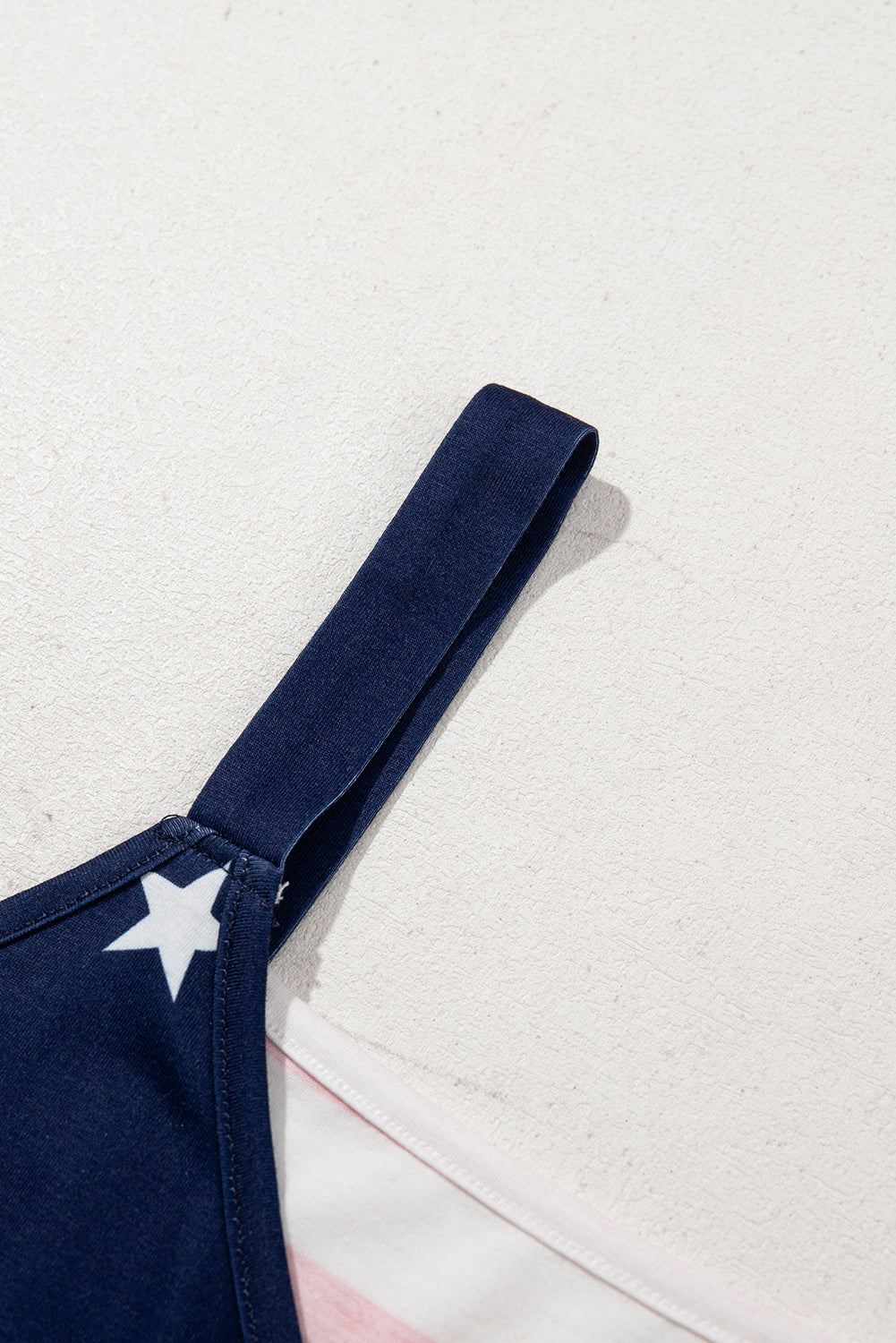 Red Independence Day Stars and Stripes Printed Casual Tank Top tank 4th of July