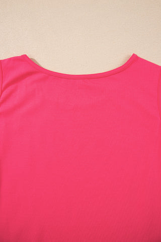 Sachet Pink Butterfly Graphic Casual Tank Top