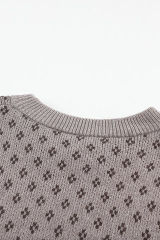 ****CLEARANCE ****Neck Printed Pullover Sweater