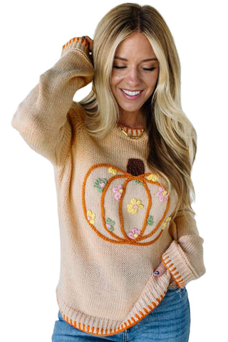 Pumpkin Fall Autumn Halloween Sweater