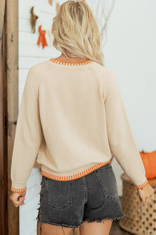 Pumpkin Fall Autumn Halloween Sweater