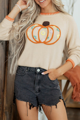 Pumpkin Fall Autumn Halloween Sweater