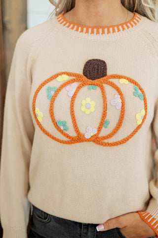 Pumpkin Fall Autumn Halloween Sweater