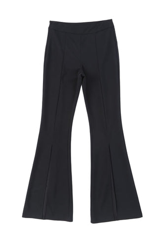 CLEARANCE Black Split Hem High Waist Pants