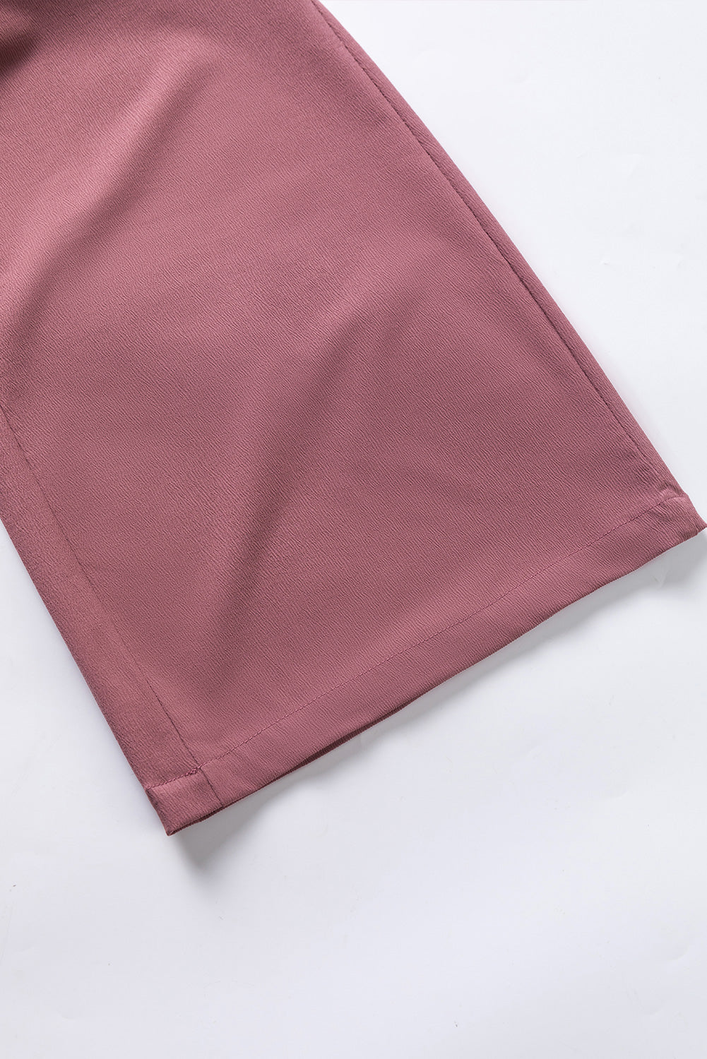 High Waisted Tie Front Side Pocket Wide Leg Flowy Casual Pants