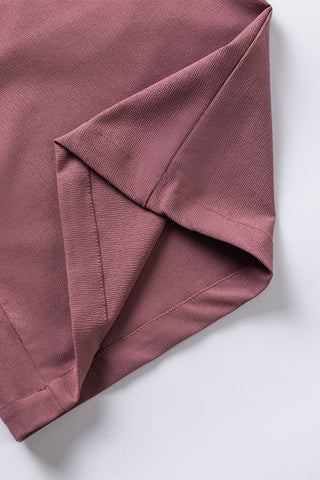 High Waisted Tie Front Side Pocket Wide Leg Flowy Casual Pants