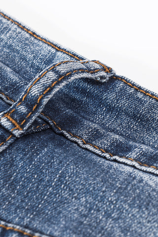 CLEARANCE Blue Valentines Day Heart Patchwork Jeans