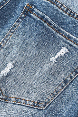 CLEARANCE Blue Valentines Day Heart Patchwork Jeans