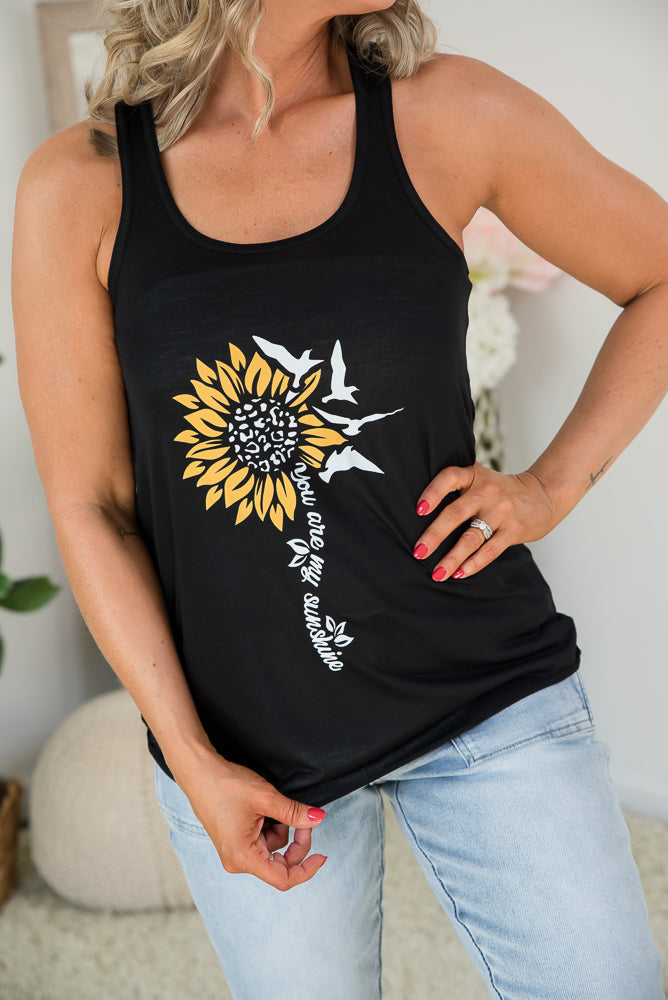 You Are My Sunshine Sunflower Tank