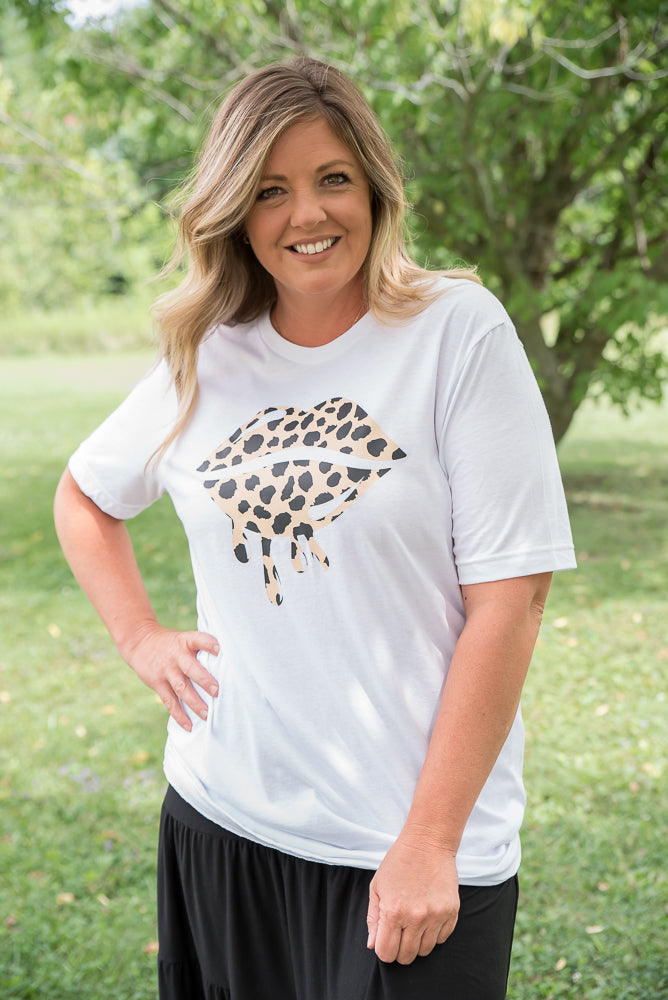 Leopard Lips Graphic Tee