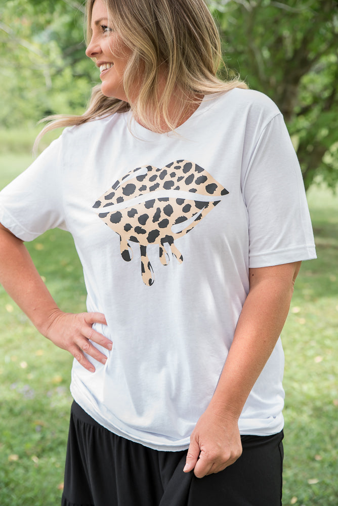 Leopard Lips Graphic Tee