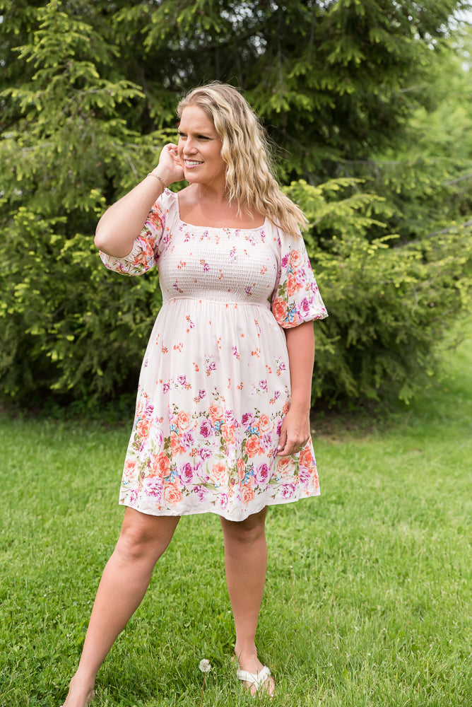 Elegant and Sweet Floral Dress